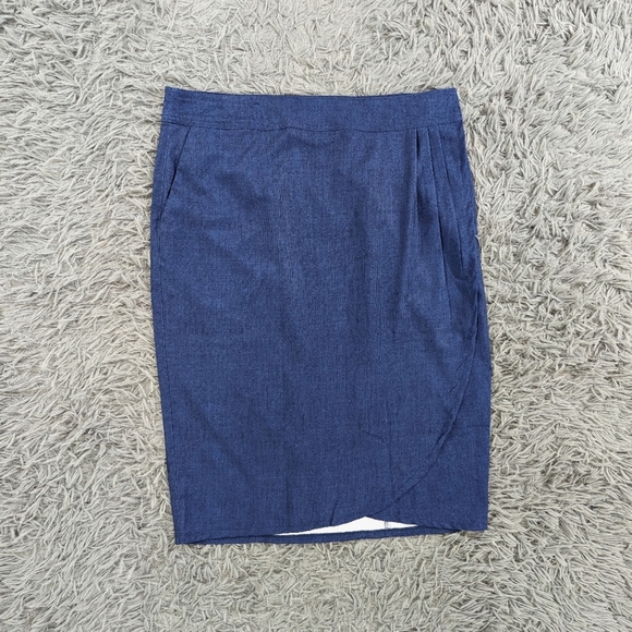 Rip Skirt Skirts Rip Skirt Hawaii Womens Medium Navy Blue Wrap